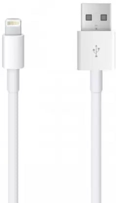 APPLE Lightning Cable 1 A 1 m MXLY2ZM/A (Compatible with Mobile, White, One Cable) APPLE Lightning Cable 1 A 1 m MXLY2ZM/A (Compatible with Mobile, White, One Cable)